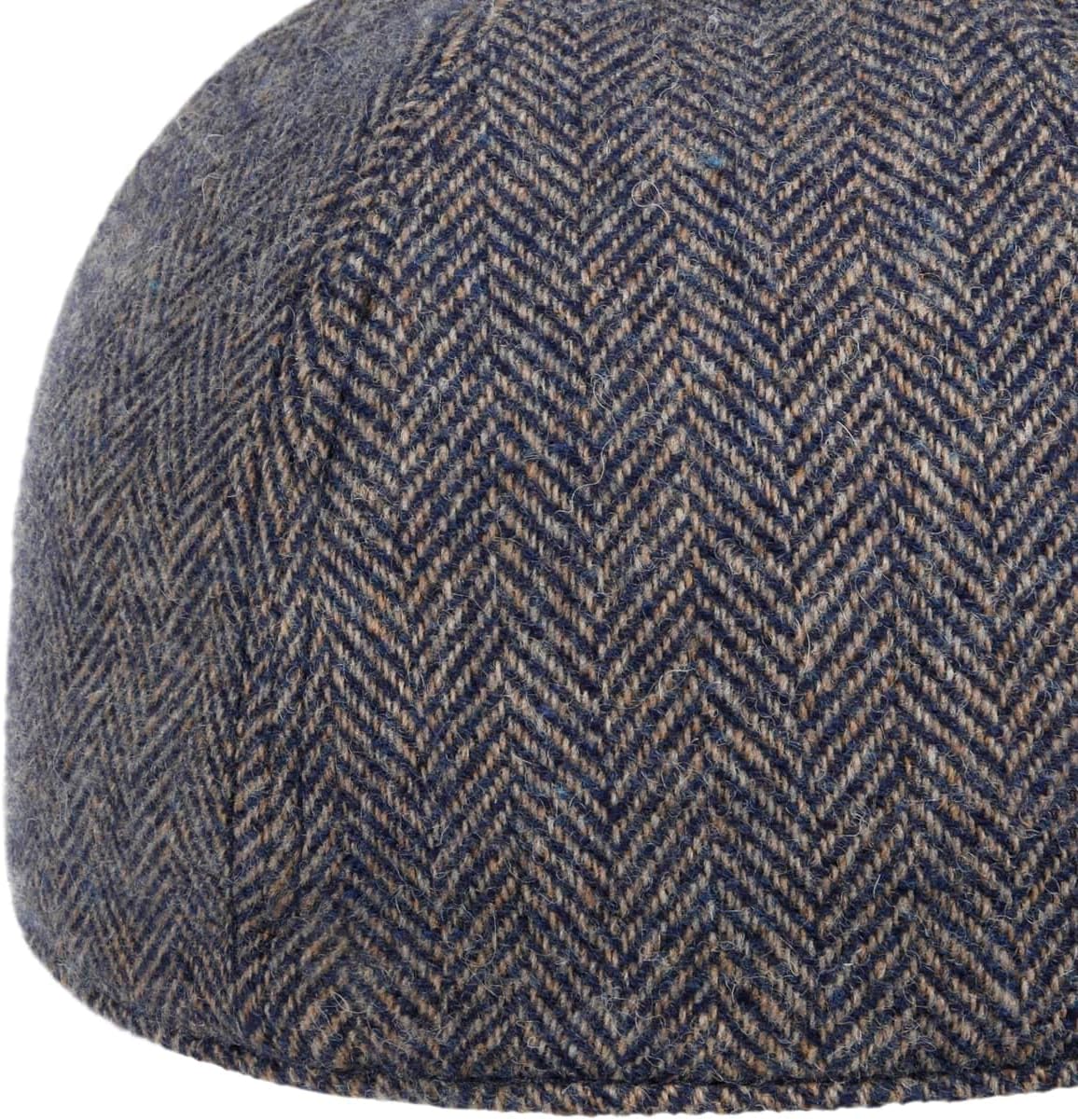 Stetson Plano Wool Baseball Cap Herringbone Design Fullcap Cotton Lining Men Fall Winter