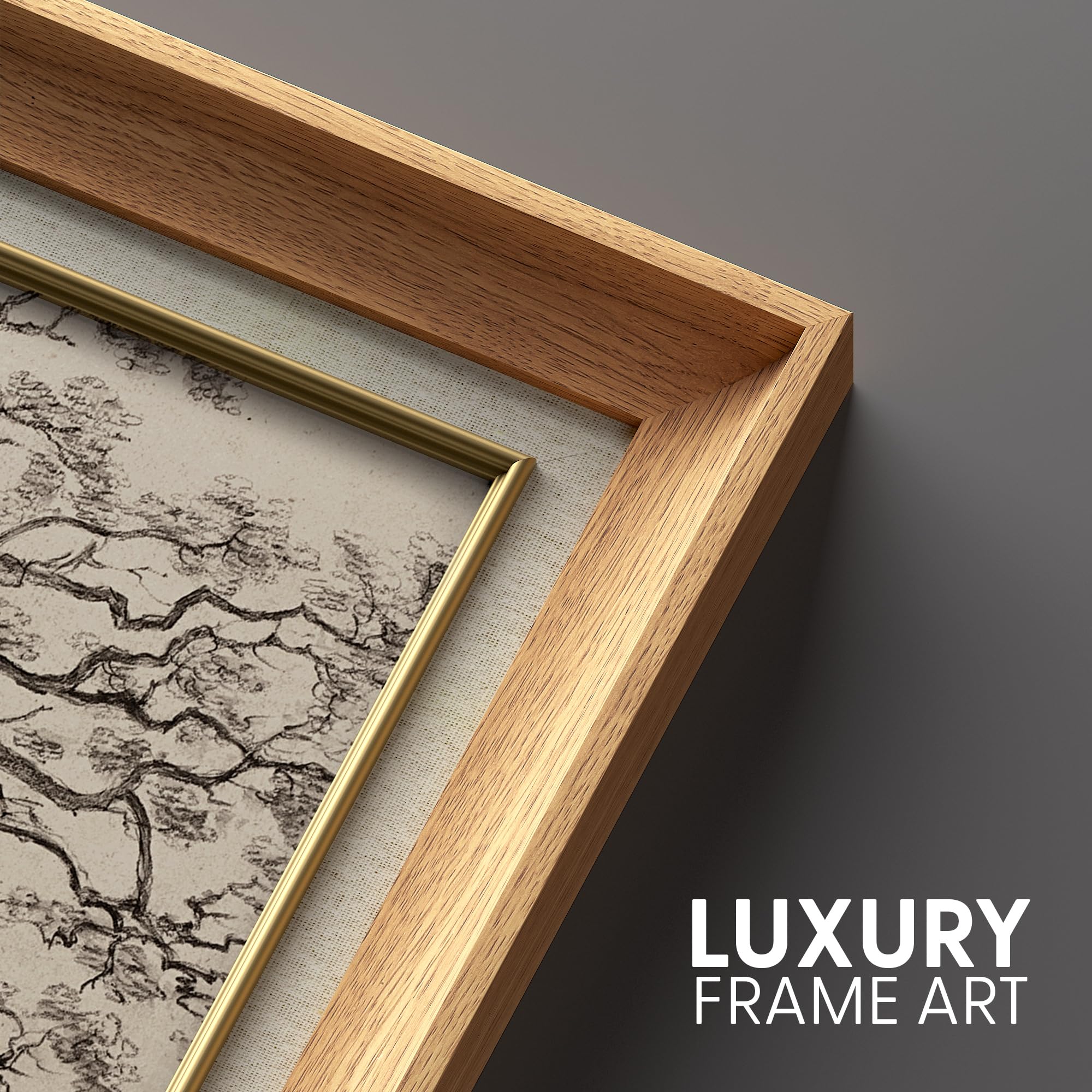 Amazon.com: MUDECOR Premium Framed Wall Art Forest Tree Sketches