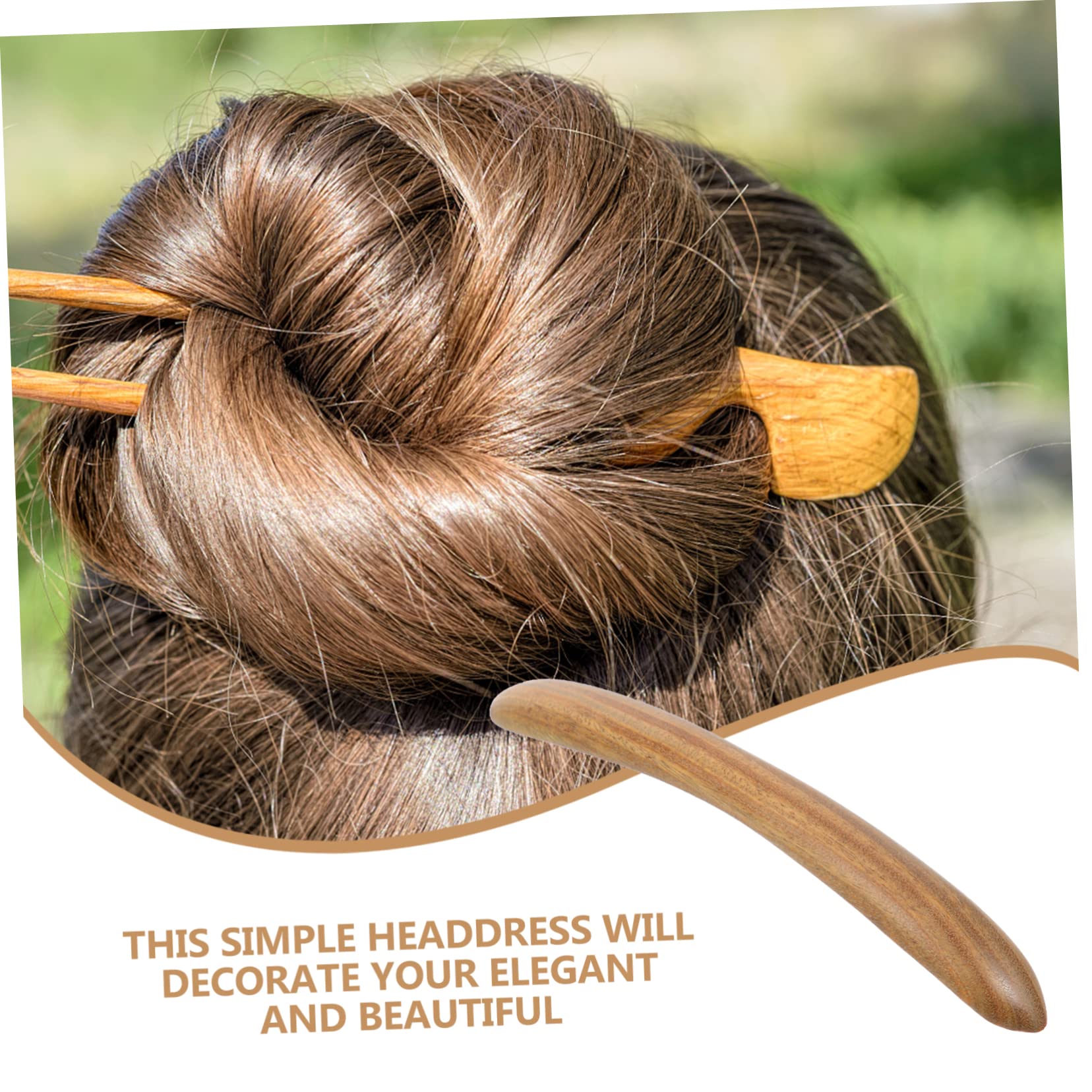 FRCOLOR 3 Stück Haarnadel Haarnadel Haarschmuck Für Mädchen Yukata Haarschmuck Damen Mädchen Hochzeit Haarknoten Essstäbchen Japanische Essstäbchen Holz