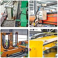 Vista 6 de 2 cables de cadena de arrastre de 39.4 pulgadas, cadena de cable R15 para fresadora CNC e impresora 3D, 2 pares adicionales de conectores finales, 1