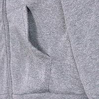Vista 8 de Gary Com - Sudadera de sherpa pesada con capucha para hombre, forro de vellón grueso, con cremallera completa, cálida chaqueta de trabajo