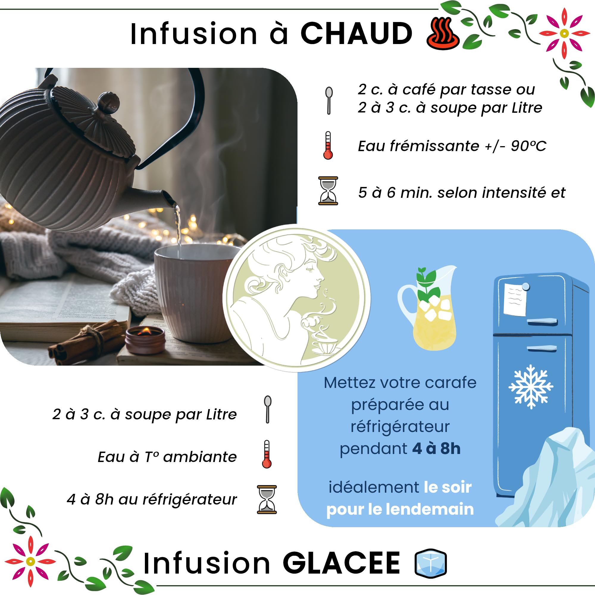 Ascenbio ✿ Rooibos Verde Orgánico ✿ Té de hierbas nocturnas Rooibos sin fermentar ✿ A granel 180 g ✿ Preparado y envasado en Francia ✿ Embalaje biodegradable