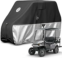 Vista 10 de Cubierta impermeable para carrito de golf, tela de grado marino resistente, ajuste universal para la mayoría de marcas 2/2+2/4+2 pasajeros Yamaha