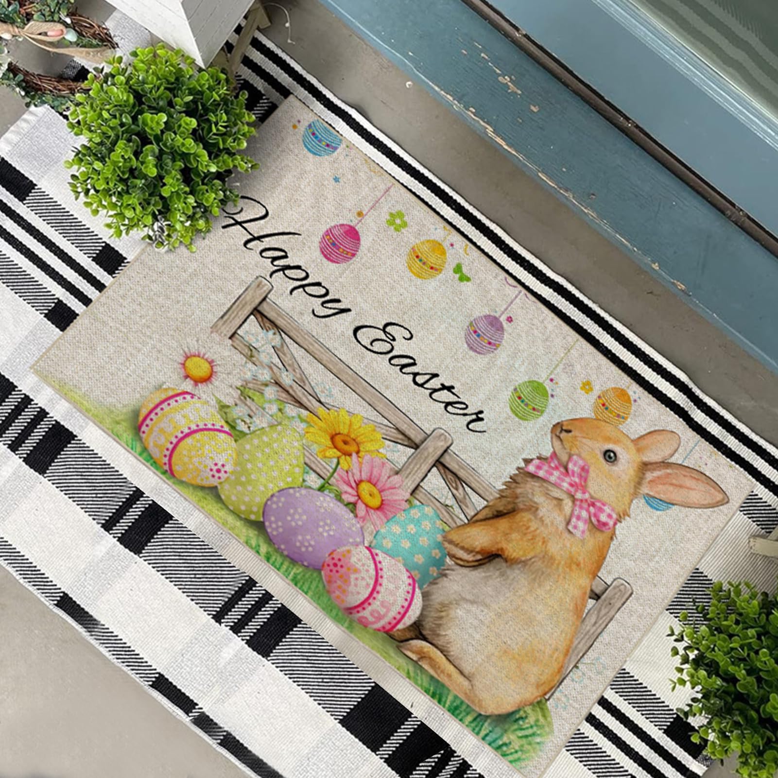 Happy Easter Tappetini per Pasqua, decorazione pasquale di