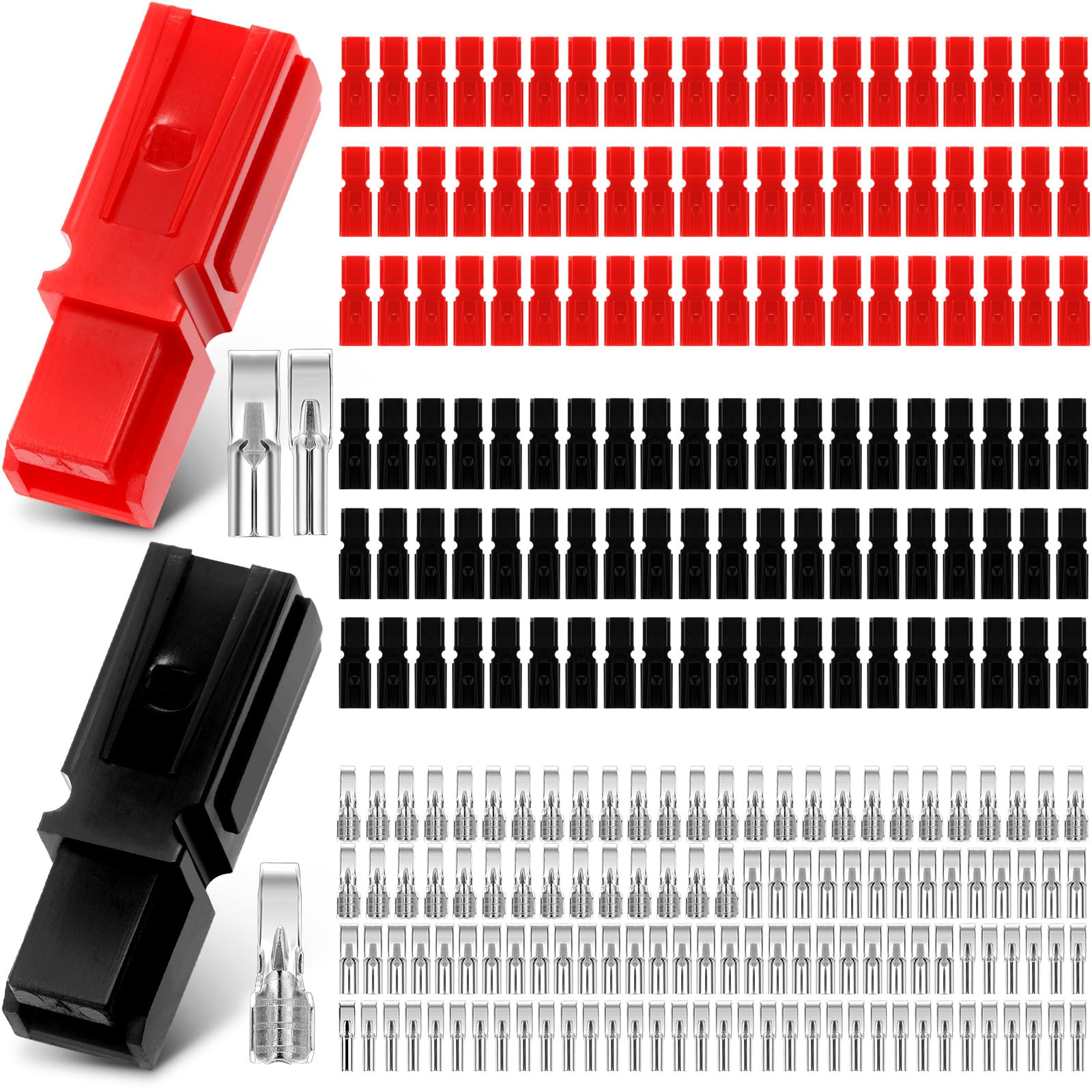 Relaxweex 240 Pcs 15A/30A/45 Amp Power Connectors Assortment Kit Power Connectors Quick Disconnect Battery Modular Terminals