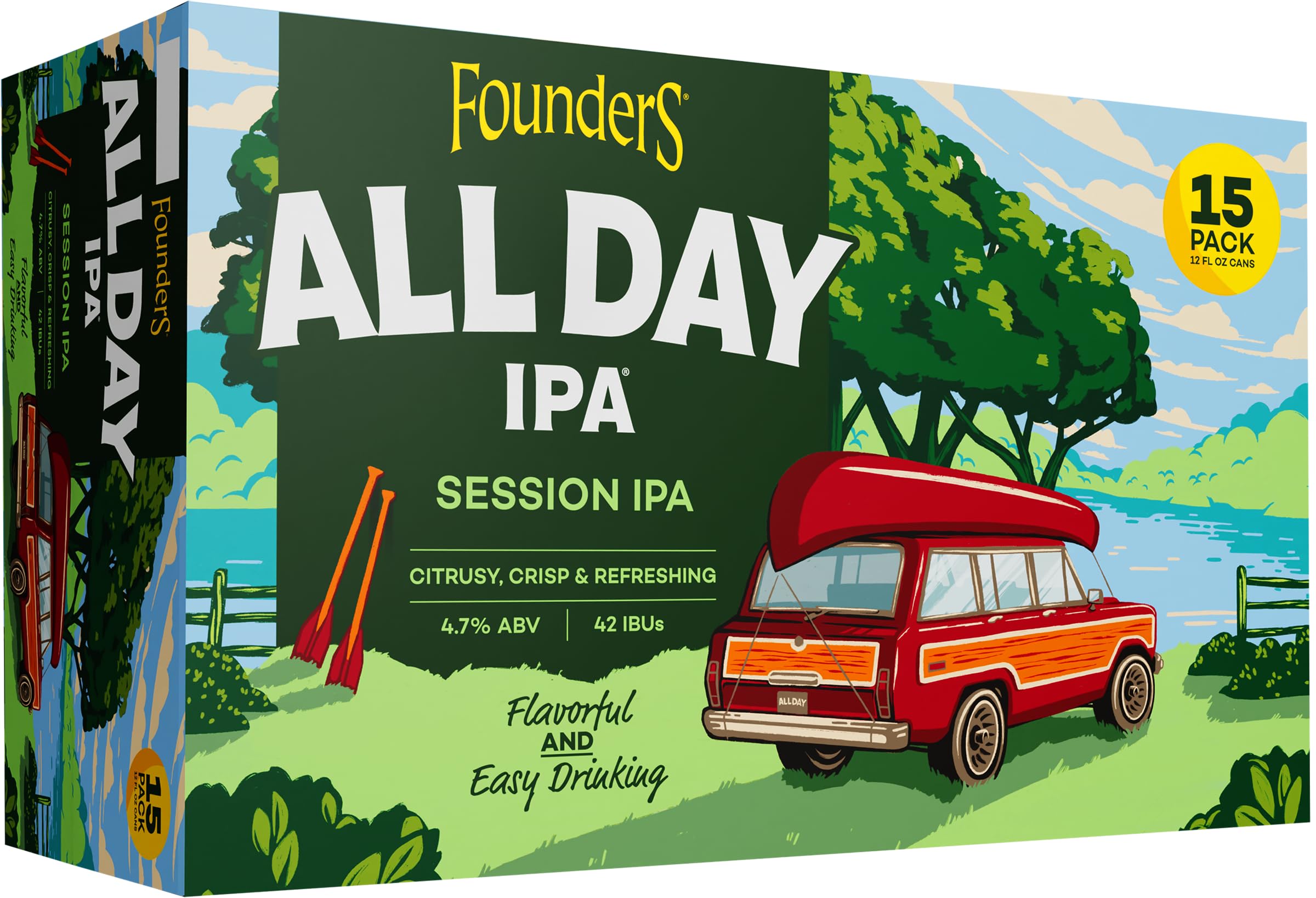 Founders All Day IPA, 15 pk, 12 oz cans, 4.7% ABV