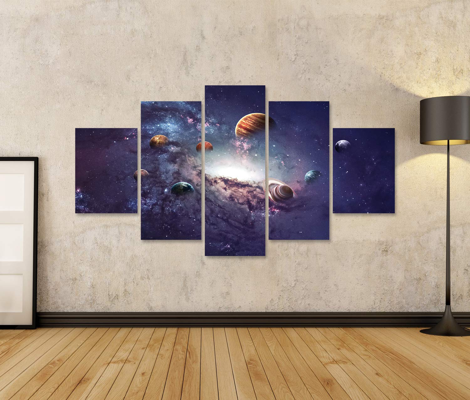 islandburner Bild auf Leinwand Hochauflösende Bilder präsentieren Planeten des Sonnensystems. Wandbild, Poster, Leinwandbild, Deko, Wanddeko, Wandtattoo