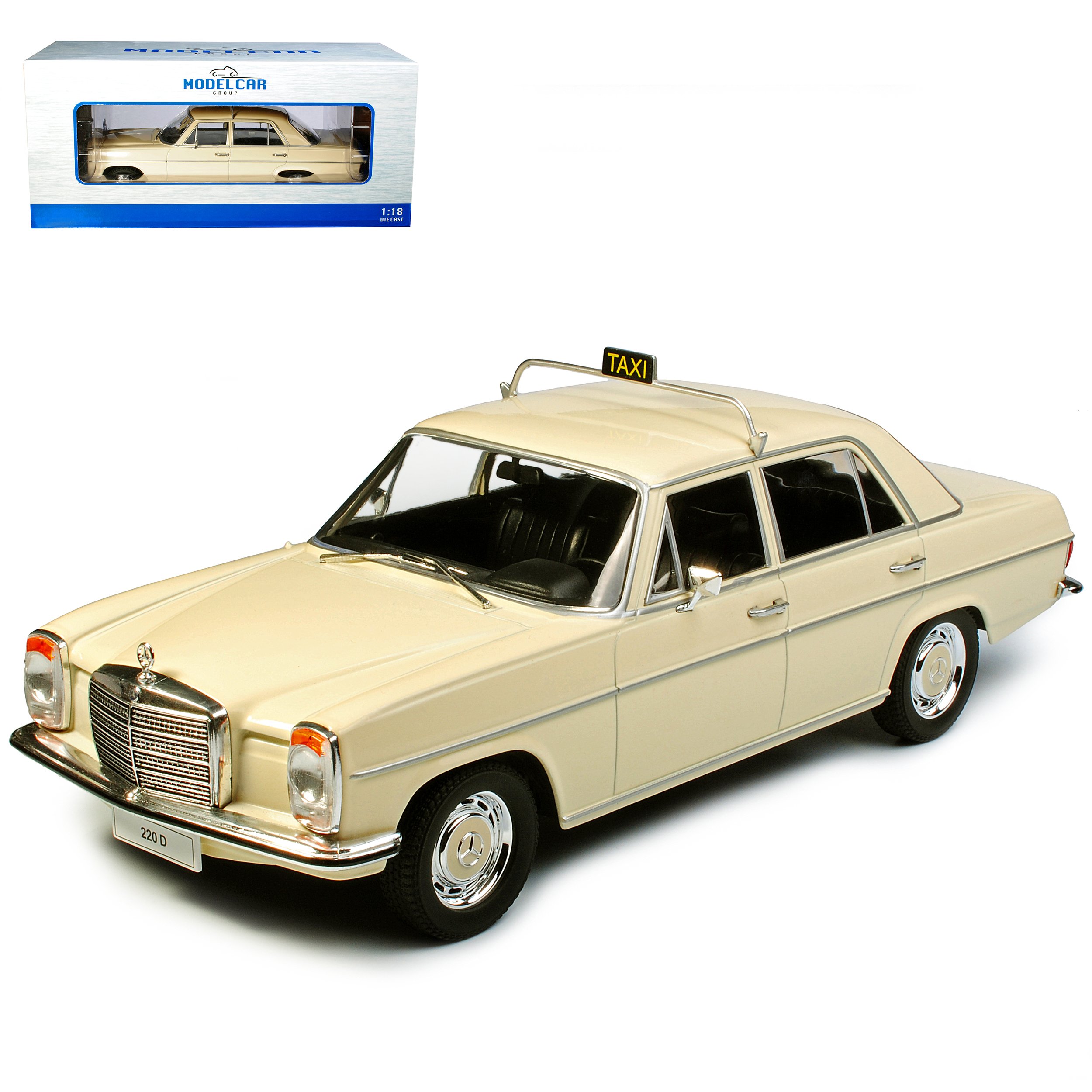 Mercedes 200/8 Strich Acht Coupe Modellauto – H0 1:87, Beige, Mit Wunschkennzeichen