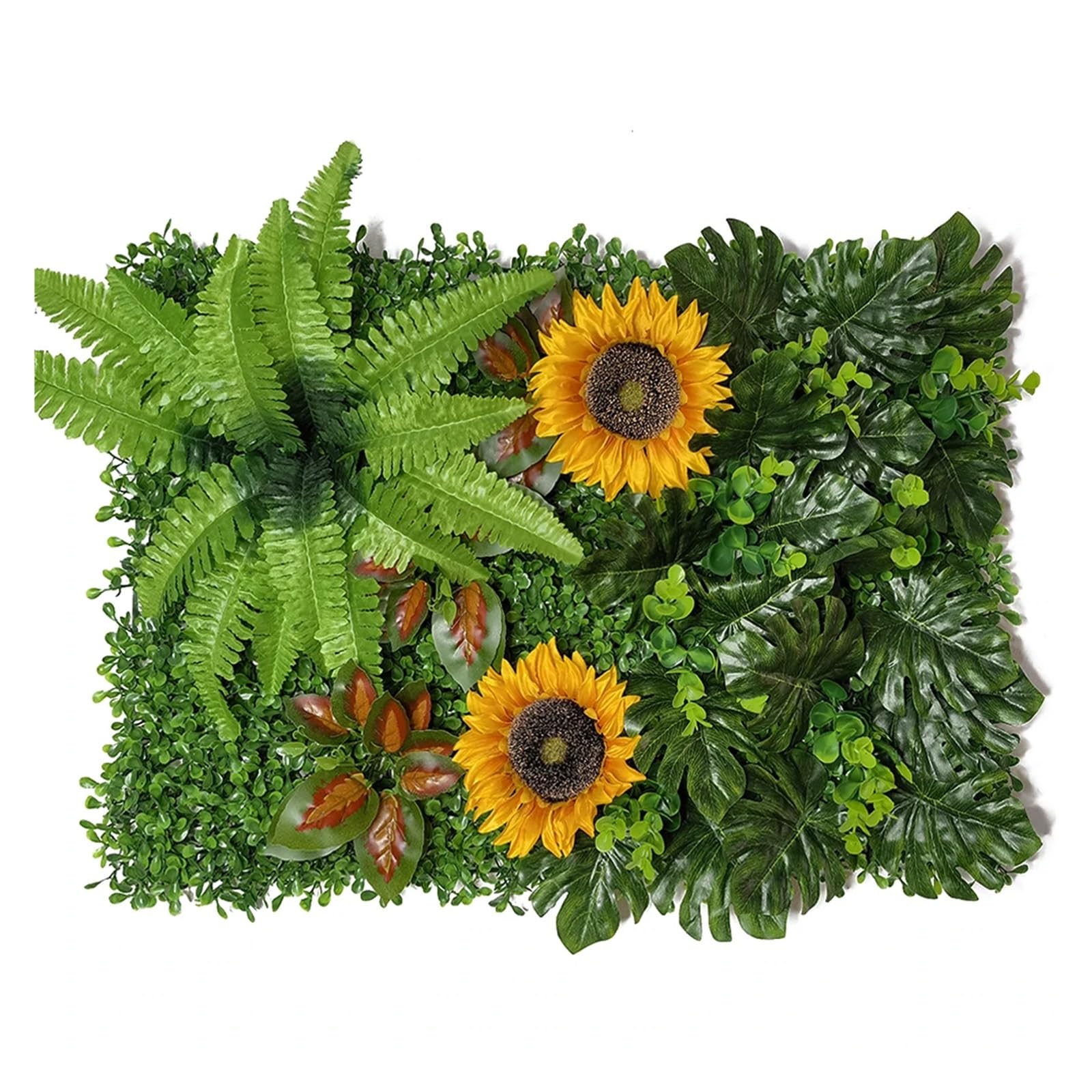 Ckqyydsxiaochen 1 Home Decoration Artificial Plant Lawn Sunflower Wall Leaf Panels Garden Bedroom Window Plantas Artificiales(1)