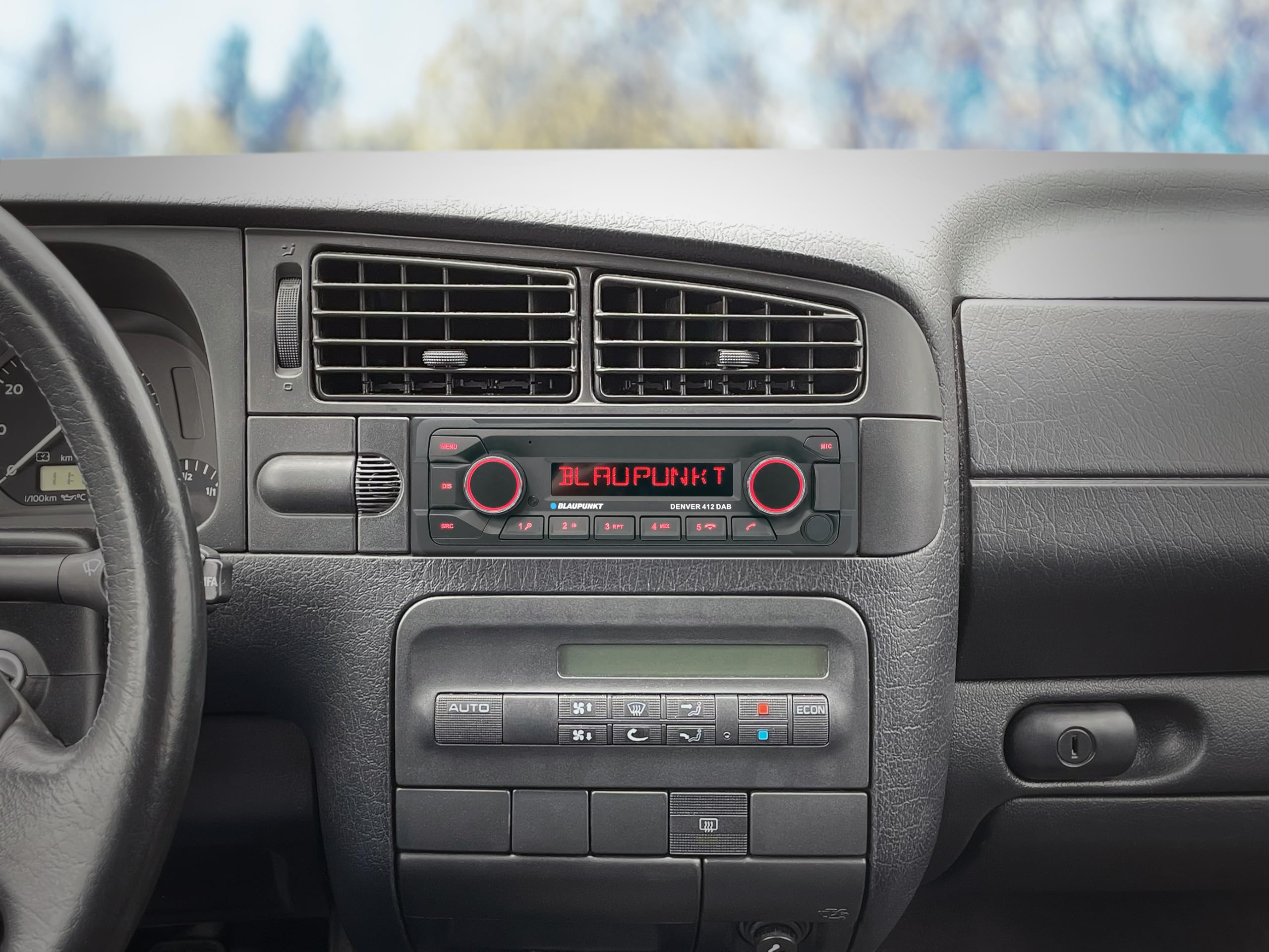 Blaupunkt Denver 412 DAB, 1-DIN Autoradio, DAB+, Bluetooth, Freisprecheinrichtung, USB, Aux-Eingang, Lenkradfernbedienung, 4x50Watt, 12V