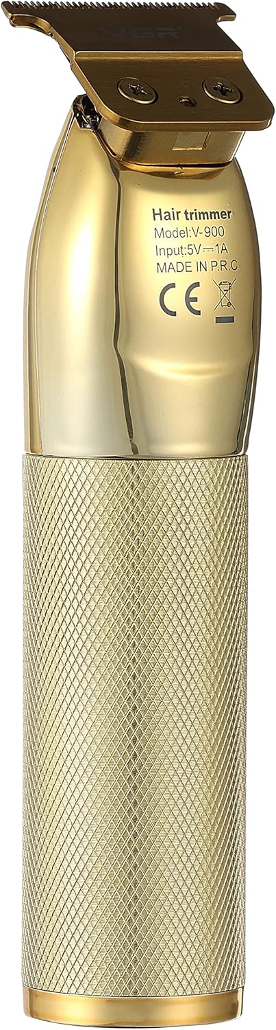 Back view of the VGR V900 Professional Grooming Kit, showing the model number V-900, input specifications, and 'MADE IN P.R.C.'