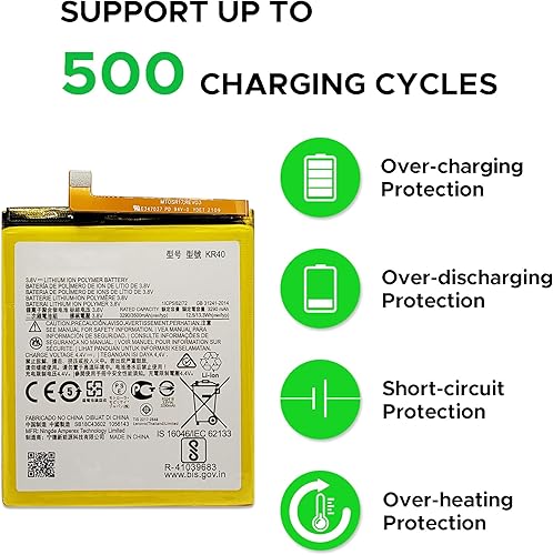 Miniatura 2 de GREEN FUSION Solo para reemplazo de batería Moto One Vision y Moto One Action, con video tutorial, batería KR40 para Moto One Vision y Moto One
