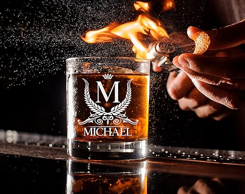 Miniatura 6 de Vaso de whisky personalizado para hombres y mujeres, vaso de whisky personalizado de 11 onzas, regalo de cumpleaños para él y ella, vaso de cóctel