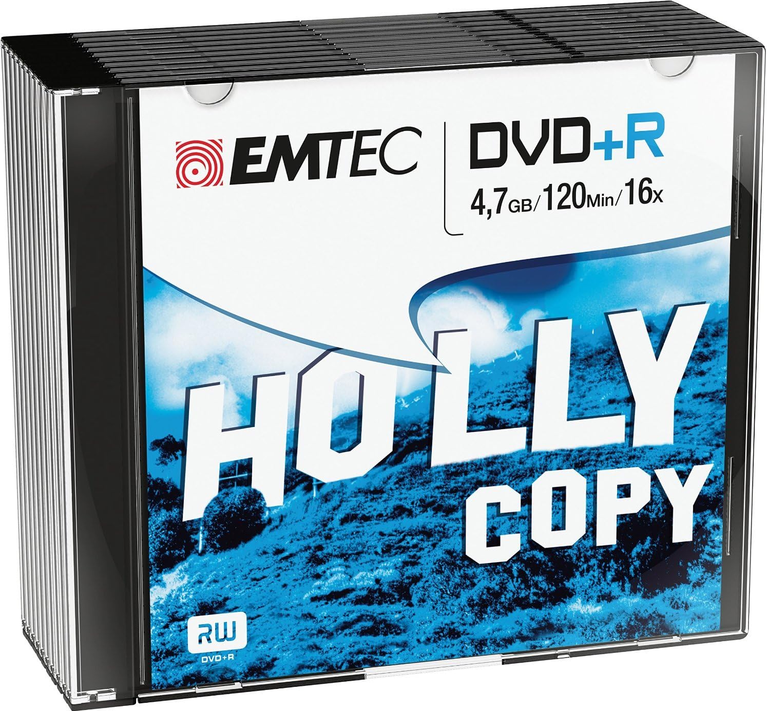 Emtec 10 x DVD+R - 4.7 GB (120 Min.) 16x - Silber