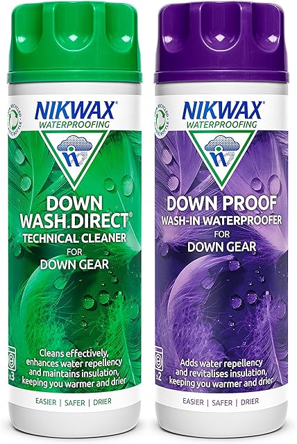 Nikwax Unisex Wash/Down Proof pack Of 2 , Transparent, 300 UK