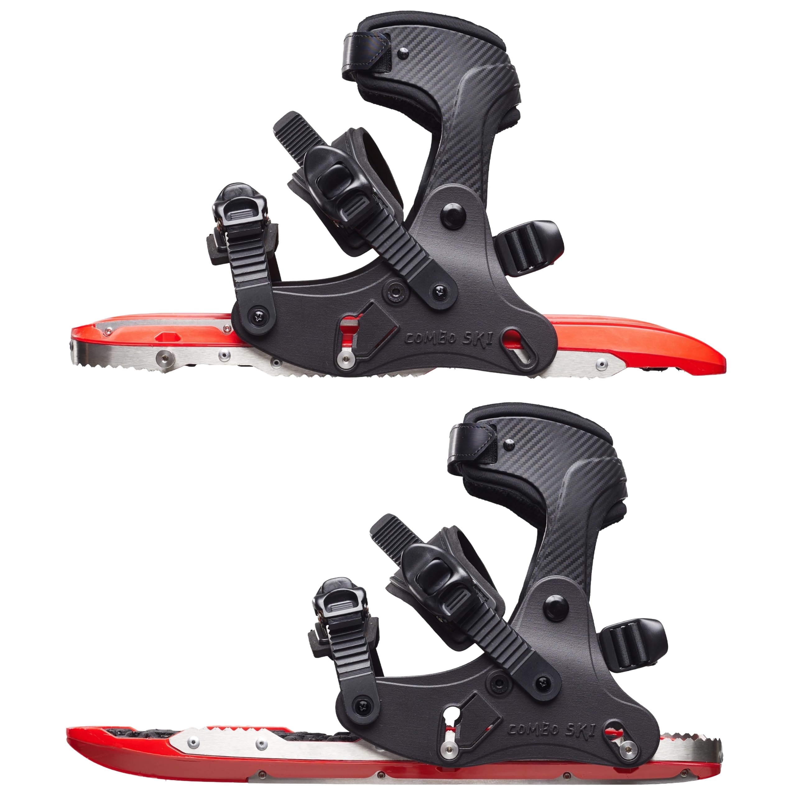 Raquetas de nieve ligeras 2 en 1 con pinchos para hombre y mujer, talla de zapato 36 – 48, adecuadas para esquiar, rastrear, patinar, escalar en invierno sobre hielo y nieve