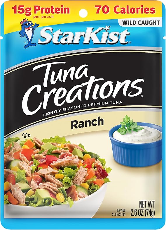 Starkist Tuna Creations Single Serve 2.6 oz Pouch (Pack of 12) (Ranch)