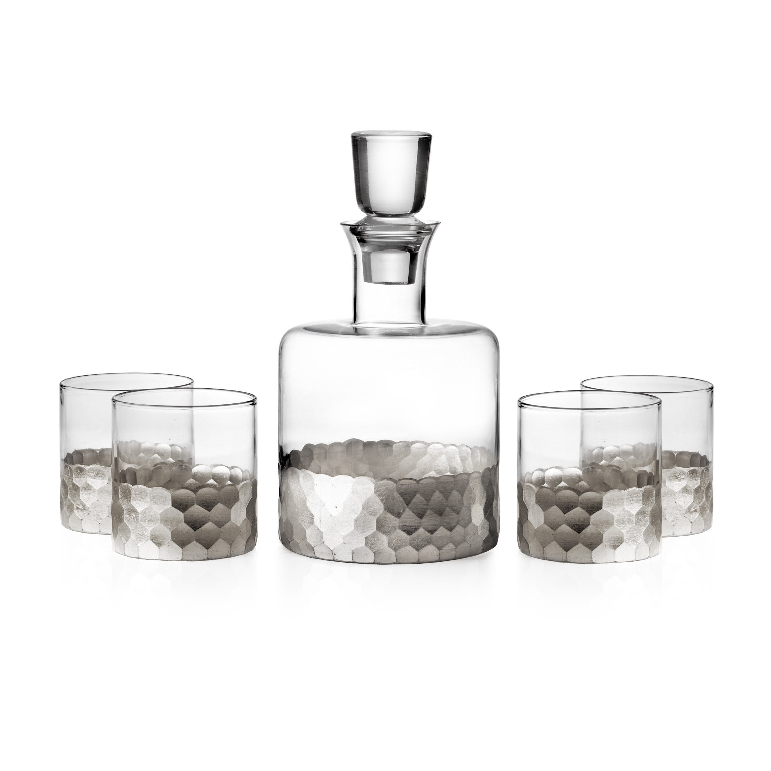 Fitz & Floyd Daphne Whiskey Decanter Set - Gold -5 Fitz & Floyd Daphne Whiskey Decanter Set - Gold -5