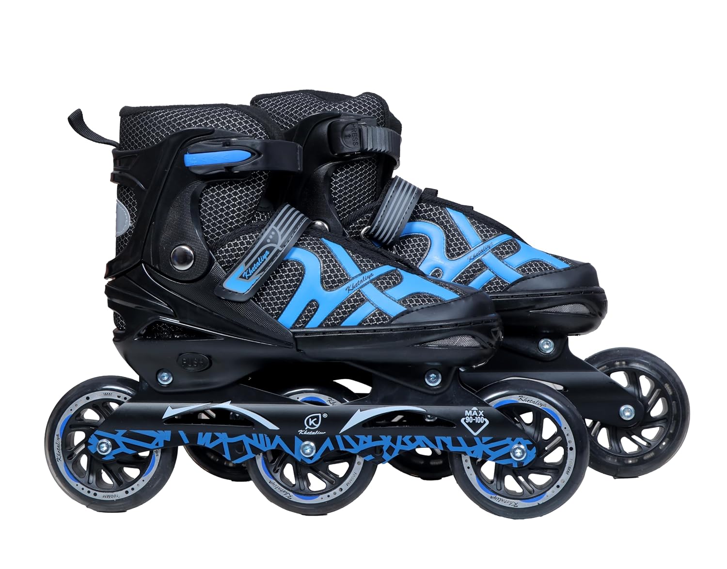 EDENGLOW Adjustable Inline Skates for Adults & Kids, Blue - Image 1