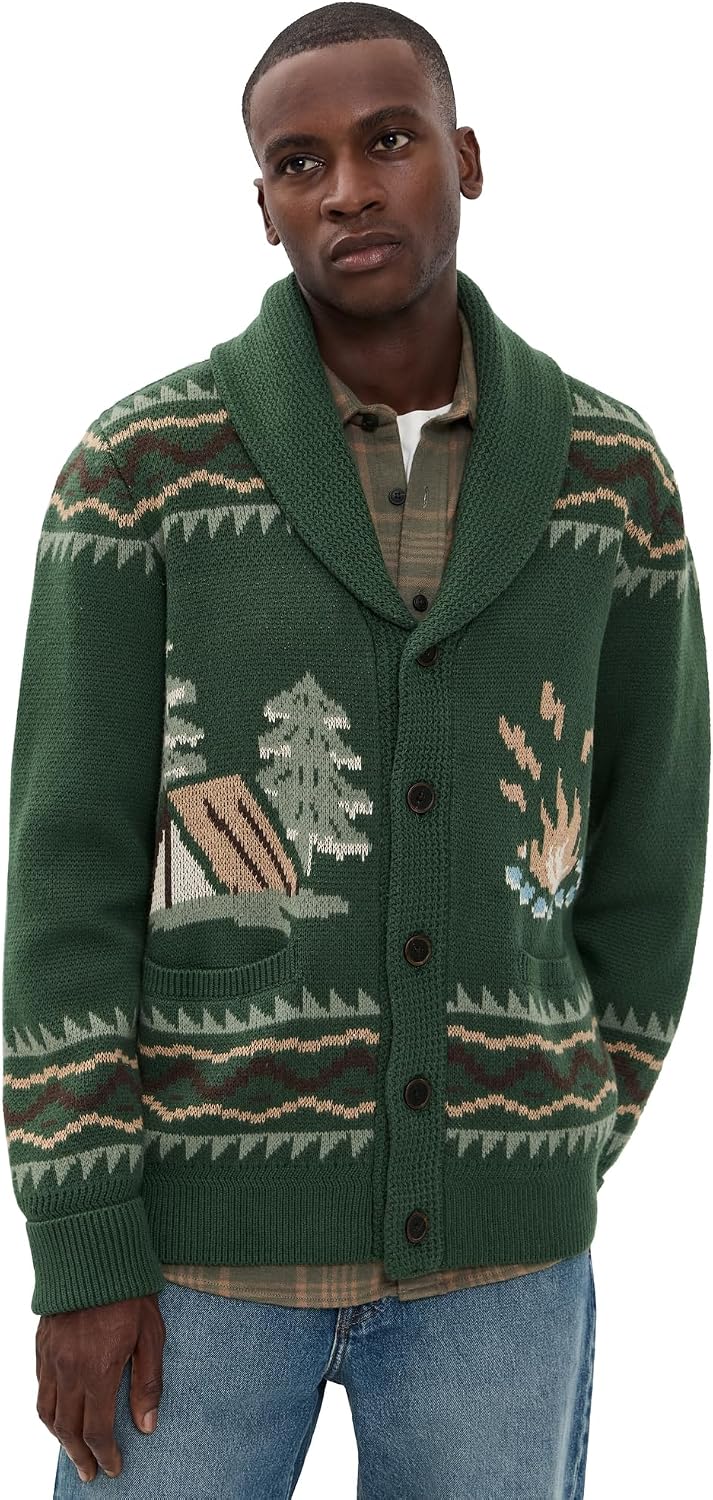 Faherty Men's Camp Cardigan