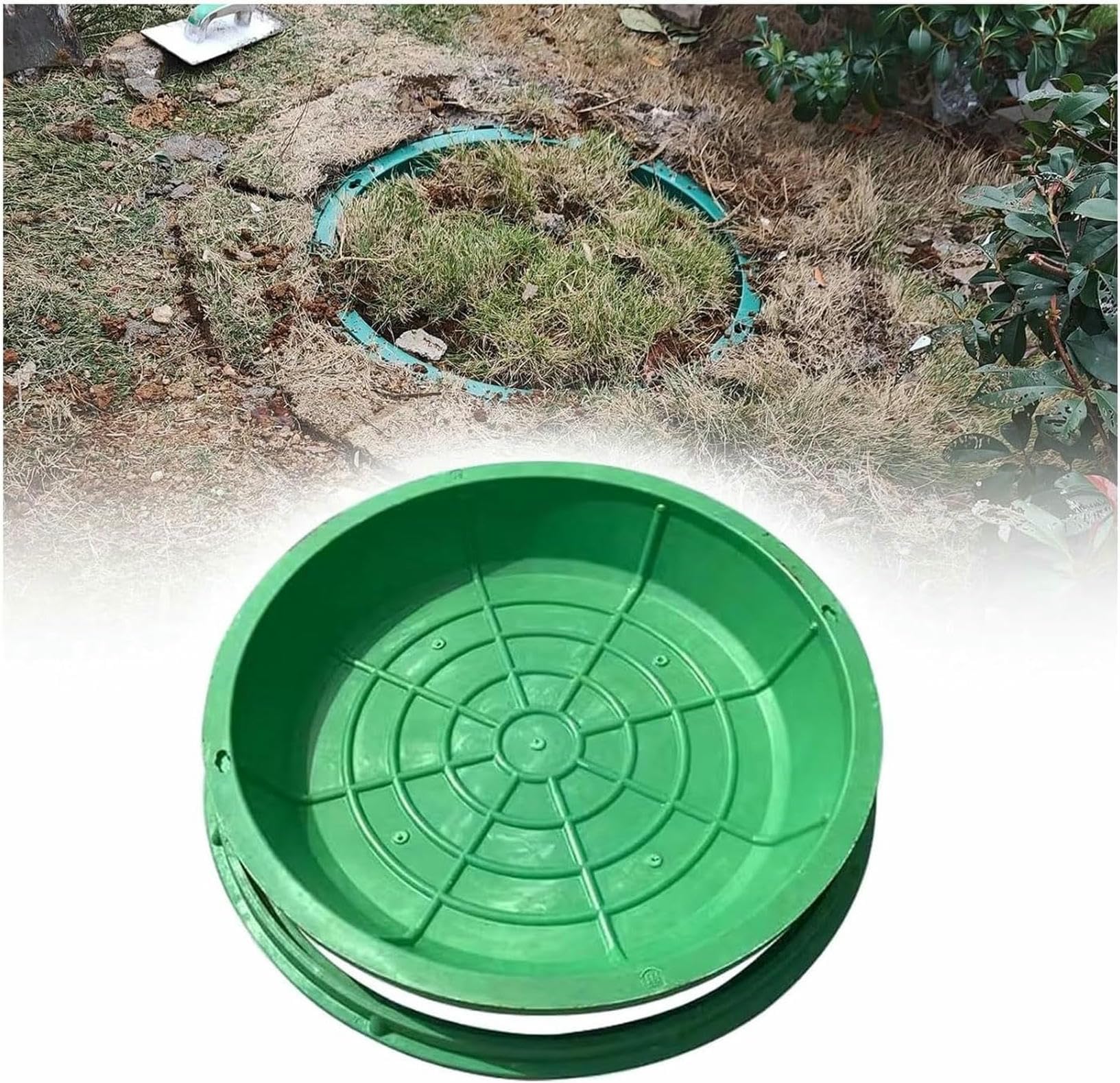 Tapa de resina compuesta invisible para tanques de agua