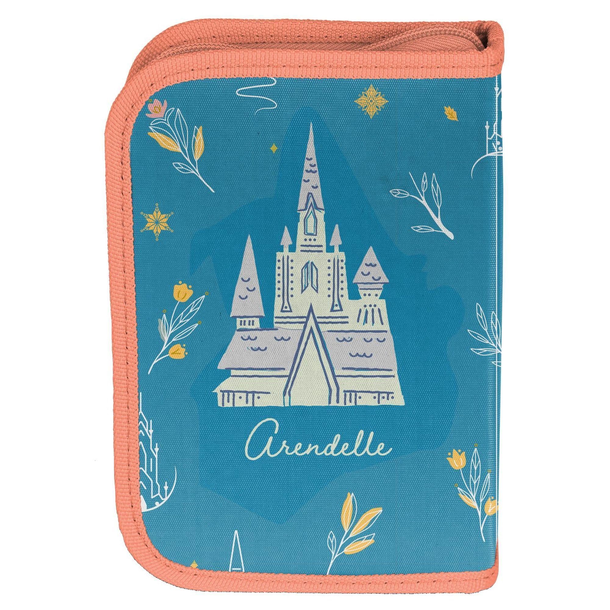 PASO Ensemble d'école 4 pièces : cartable + sac de gym + trousse remplie + trousse - La Reine des Neiges