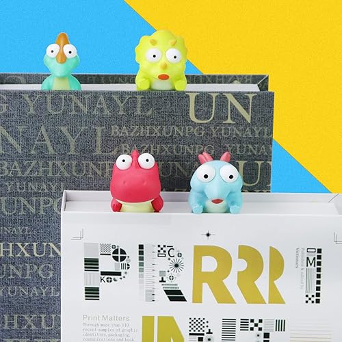 Miniatura 2 de Marcadores 3D, divertidos marcadores de dinosaurios, marcadores de animales de dibujos animados, marcadores de libros para niños, estudiantes y