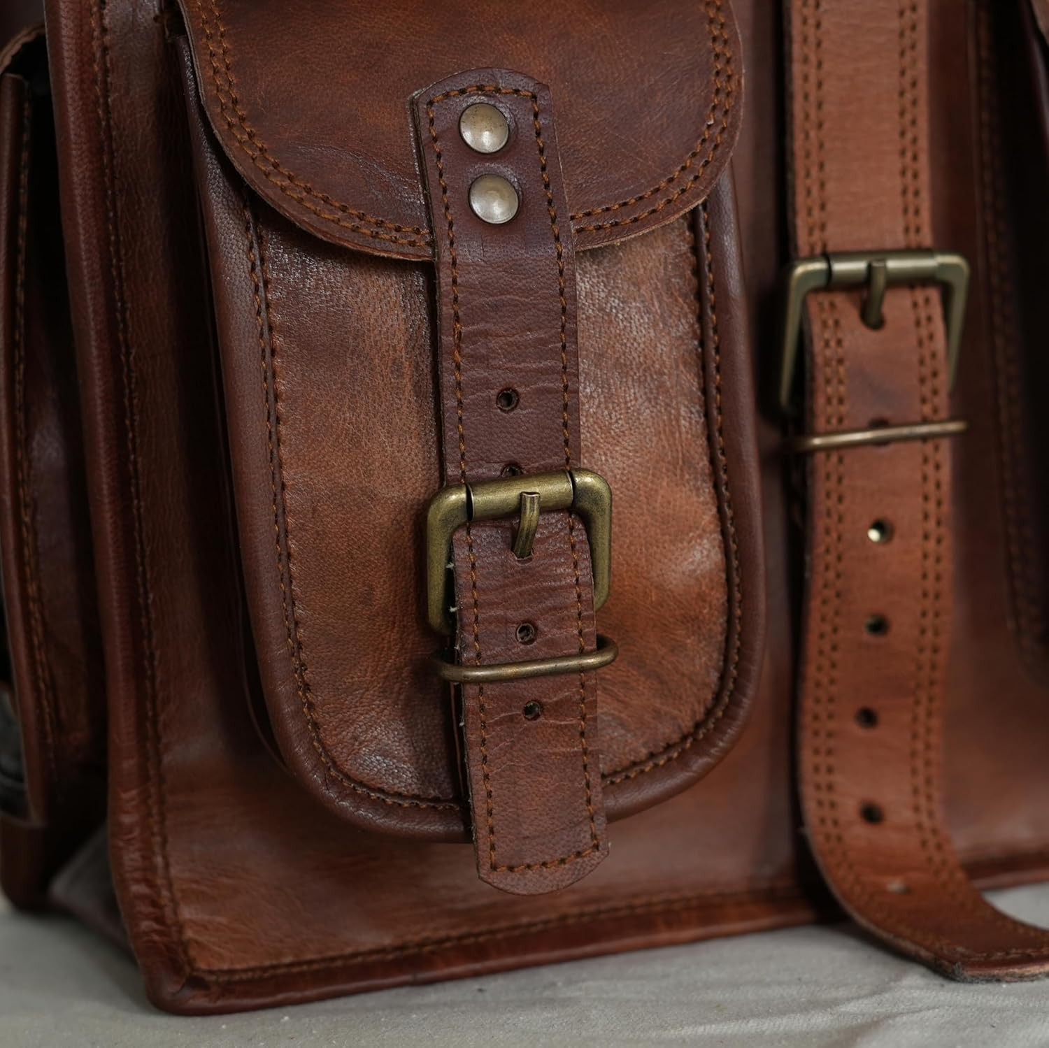 Vintage Leather Backpack & Messenger Bag - Handmade, Convertible, Stylish, Casual & Formal Handbag, Travel Rucksack, Sling for Men and Women. Perfect Valentines Day Gifts for Her and Him