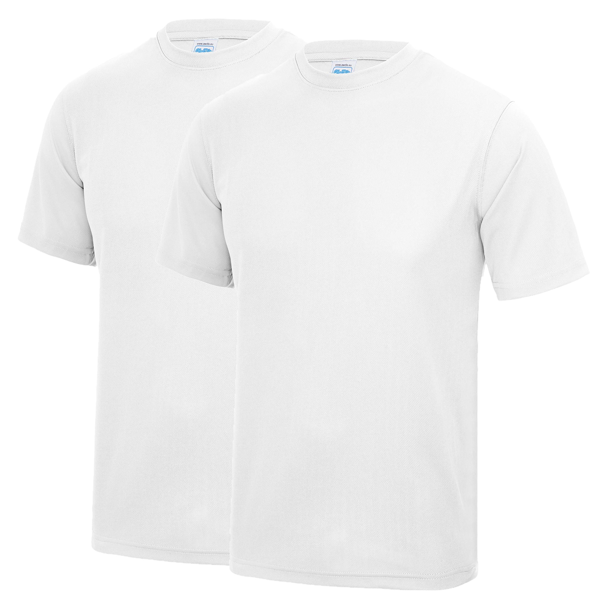 AWDis Just Cool JC001 Cool T 2 Pack - Arctic White - Large