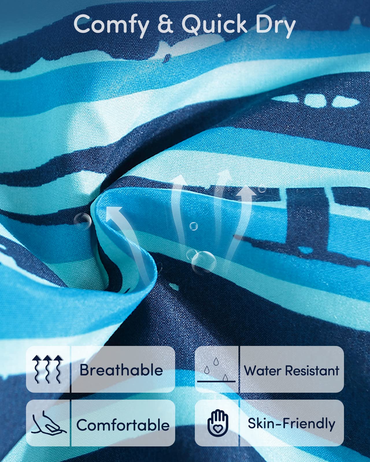 Domee Bañador Natación Pantalones Cortos de Baño Niño