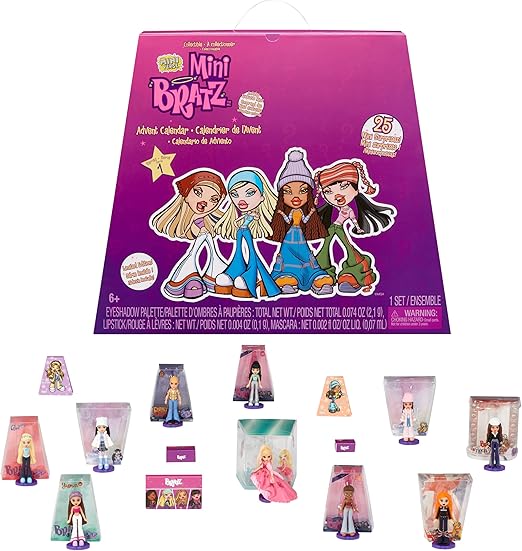 MGA's Miniverse Bratz Minis Advent Calendar - 25 Surprises, Y2K Nostalgia, Collectors Ages 6 7 8 9 10+