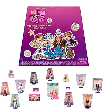 MGA's Miniverse Bratz Minis Advent Calendar - 25 Surprises, Y2K Nostalgia, Collectors Ages 6 7 8 9 10+