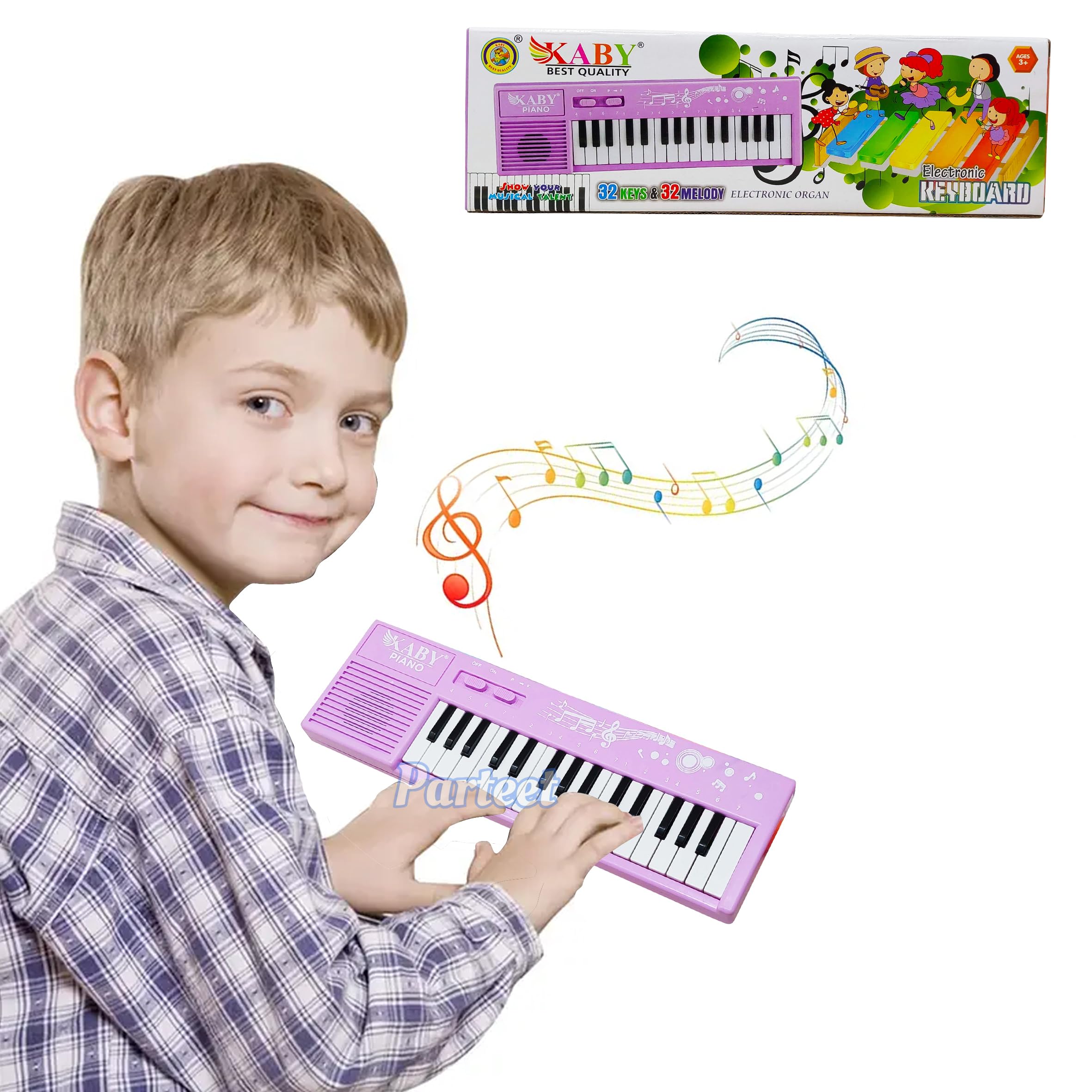 See full amazon price history chart for PARTEET Small Size Multi-Function Portable Electronic 32 Keys & 32 Melody Sound Keyboard Piano Musical Toys for Babies and Kids, 3+ Years Kids Piano (Assorted) PARTEET Small Size Multi-Function Portable Electronic 32 Keys & 32 Melody Sound Keyboard Piano Musical Toys for Babies and Kids, 3+ Years Kids Piano (Assorted) (B0CJ2L82RL) Amazon Price History, Amazon Price Tracker