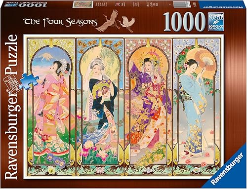 Miniatura 2 de Ravensburger The Four Seasons 12000127 - Rompecabezas de 1000 piezas para adultos, herramientas hechas a mano, fabricado en Alemania, cada pieza