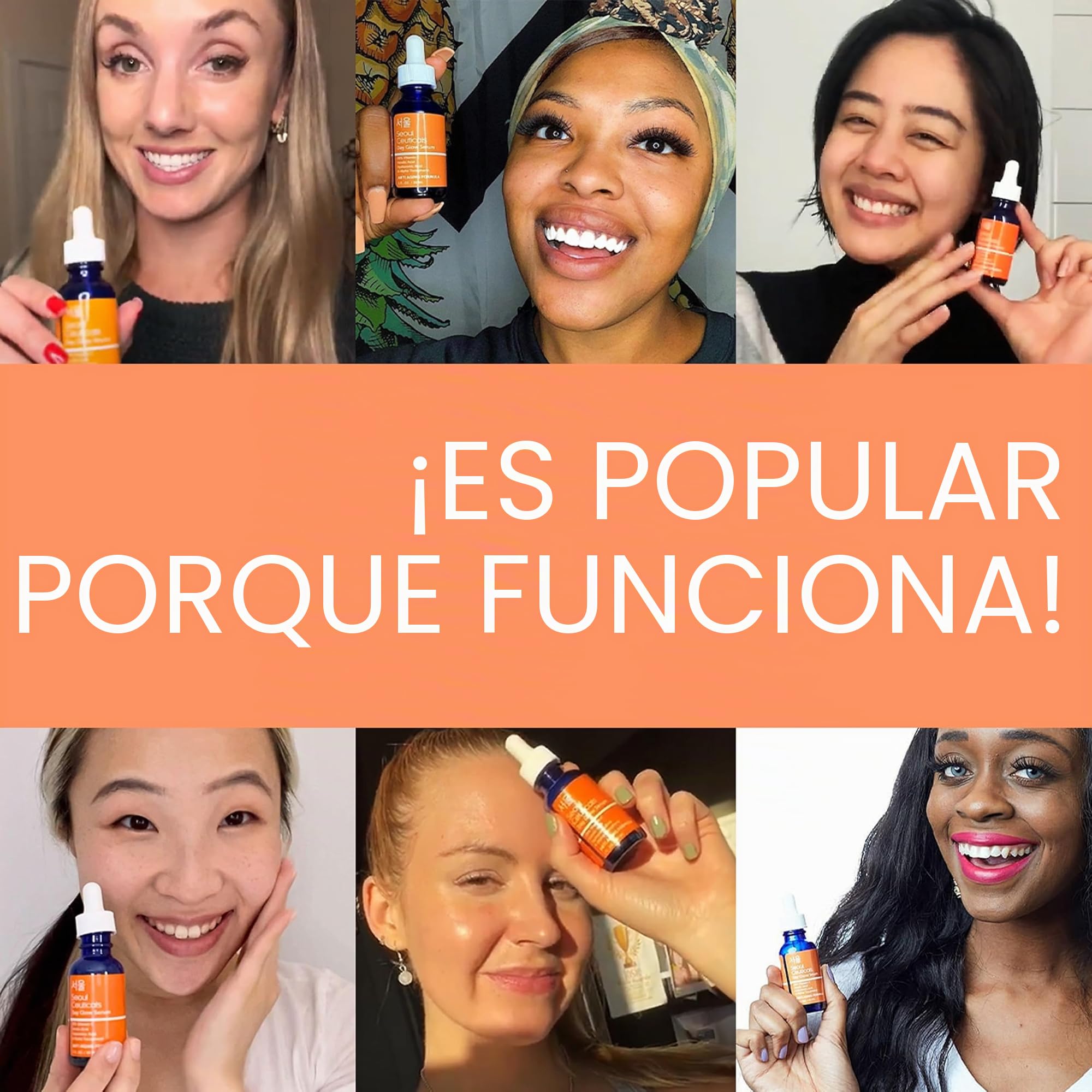 Loción de cuidado de la piel – 20 % Vitamina C E Ferúlico Suero con ácido Hialurónico que proporciona potente antienvejecimiento, resultados antiarrugas, 30 ml