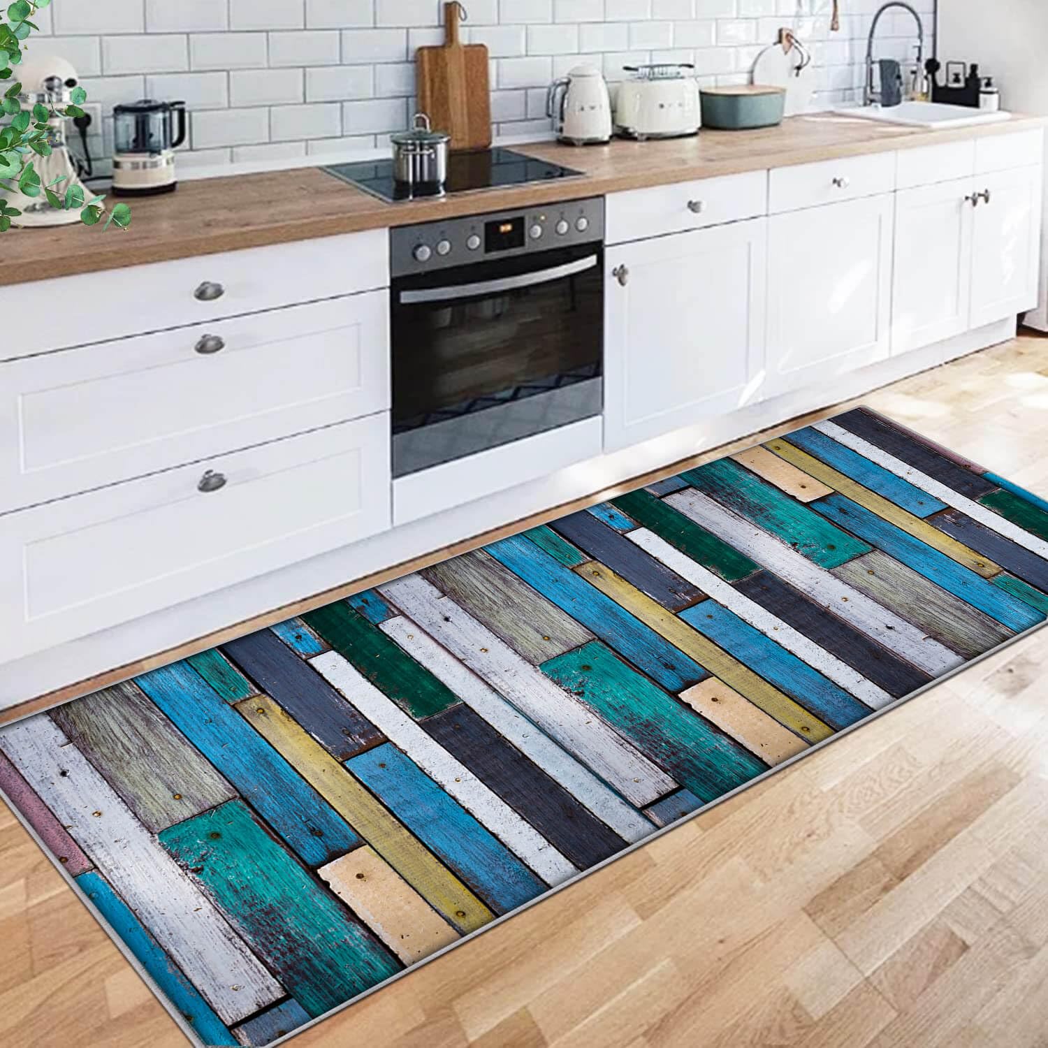 Alfombra Antideslizante antifatiga para Pasillo de Cocina, patrón Ajustable, se Vende por Metro