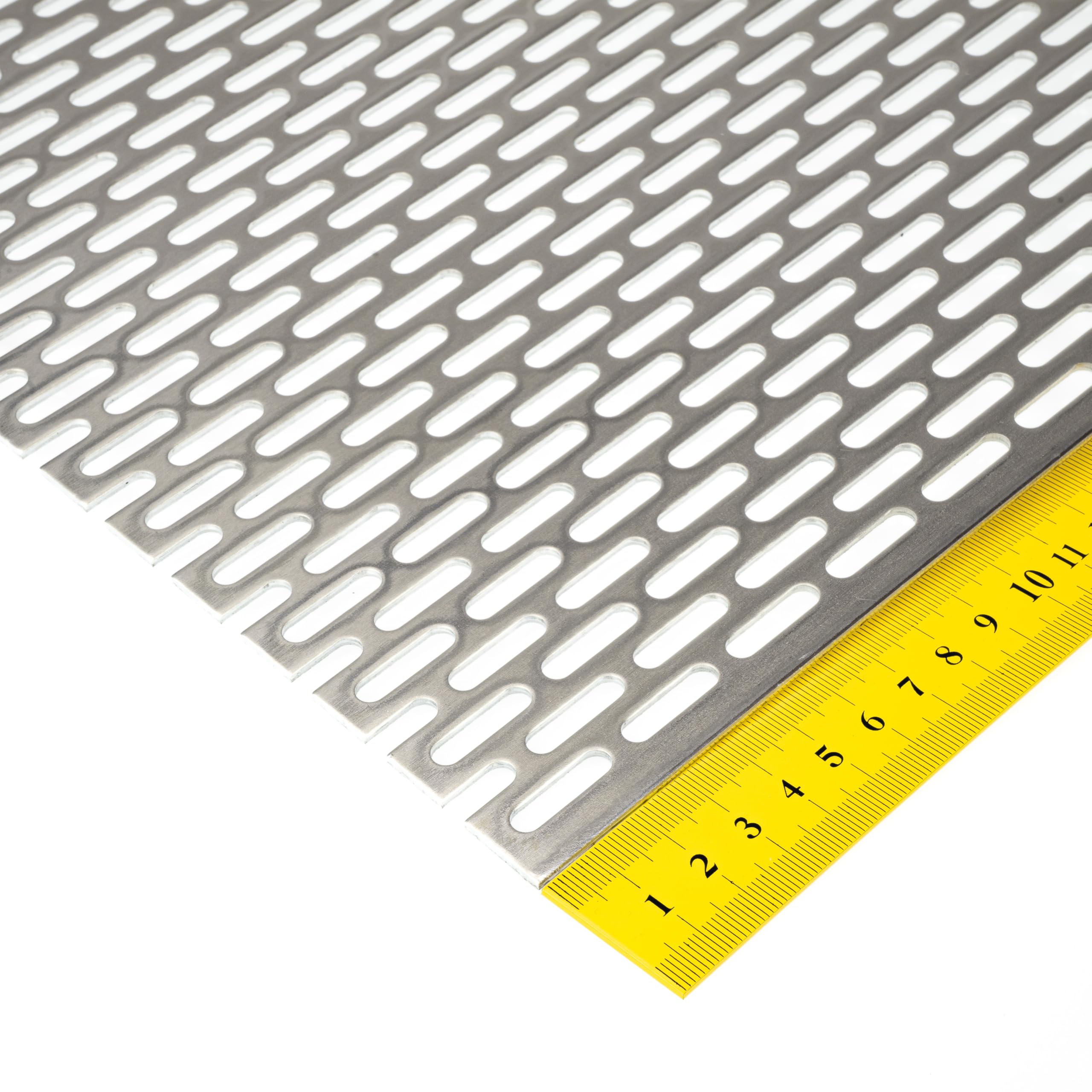 Aluminium Lochblech LV5x20 2mm dick (500 mm, 450 mm)