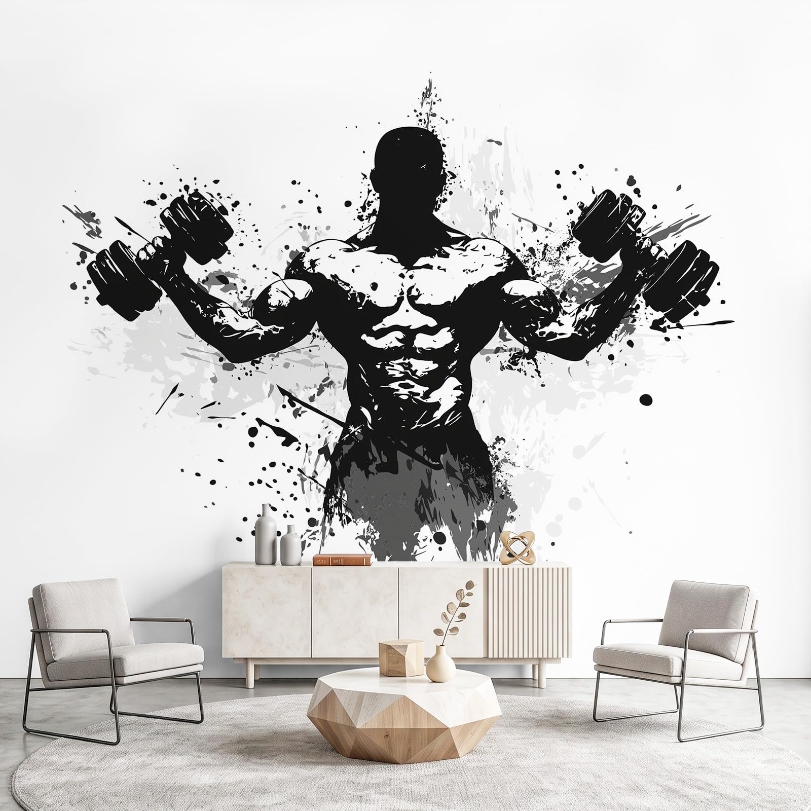 Modna tapeta 3D, fajna, sportowa, 315 x 215 cm, mural, fitness, męska tapeta do sypialni, przedszkola, malowniczego ogrodu, wisząca