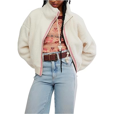 Free People Alpine Sherpa Cardi white swan