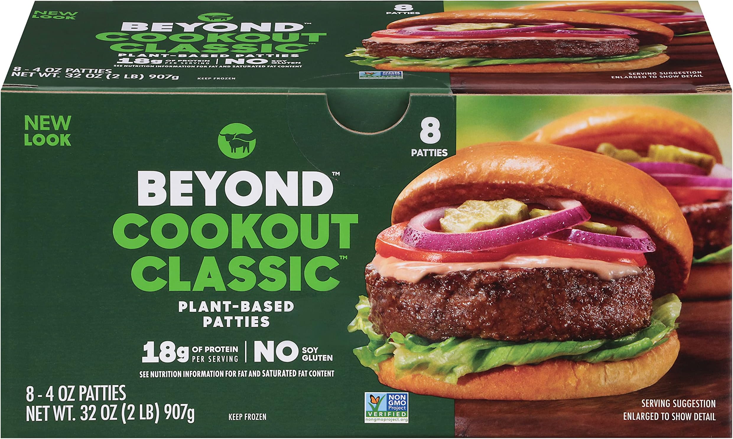 Beyond Meat Cookout Classic Plant-Based Burger Patties, 8 pk, 32 oz