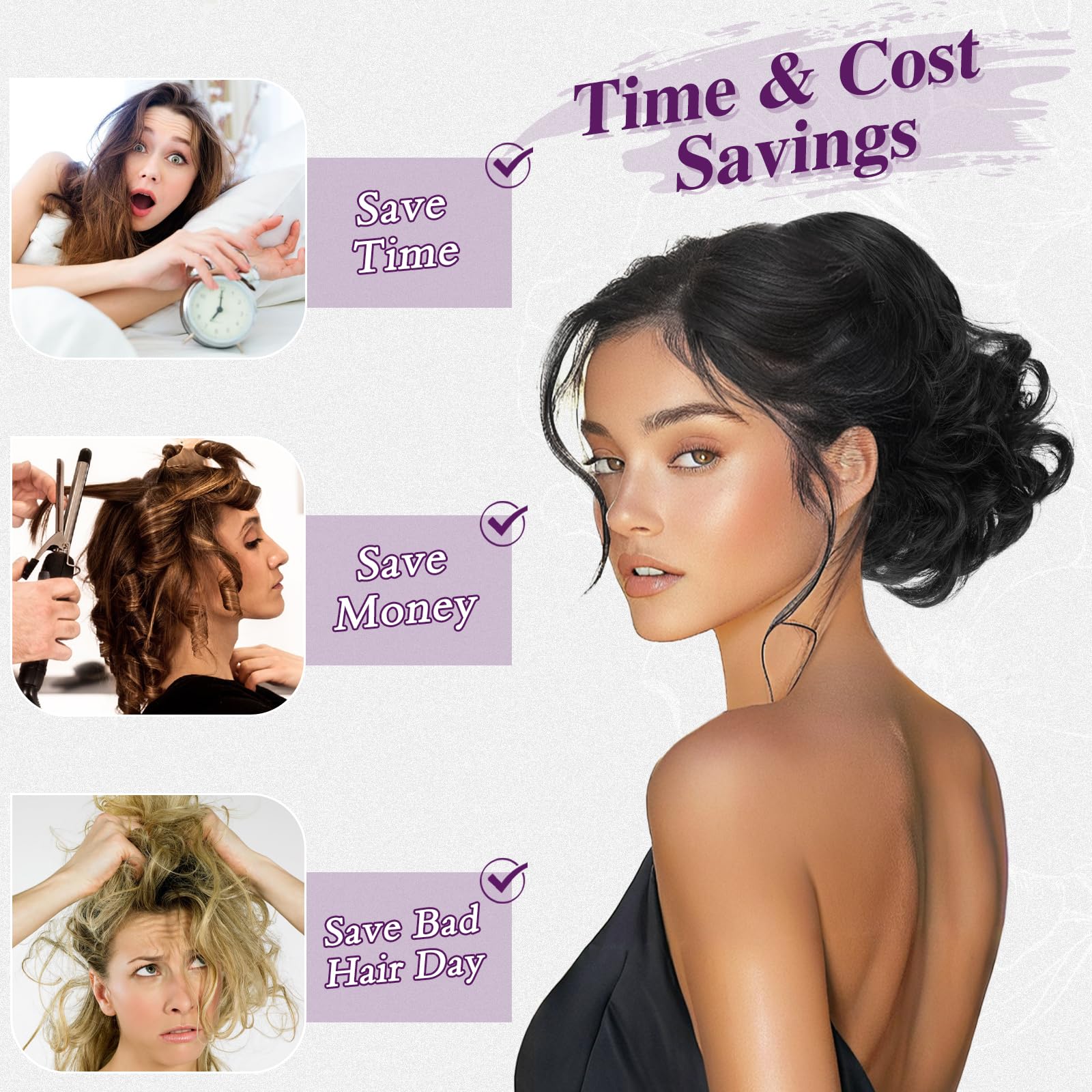BARSDAR Drawstring Ponytail Extension - Image 4