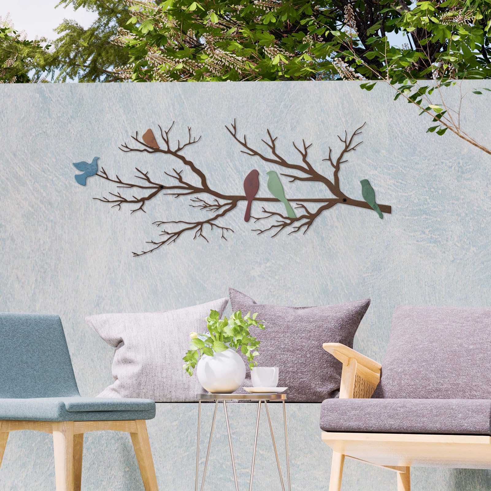 ESTART Metal Birds Wall Art - Image 3