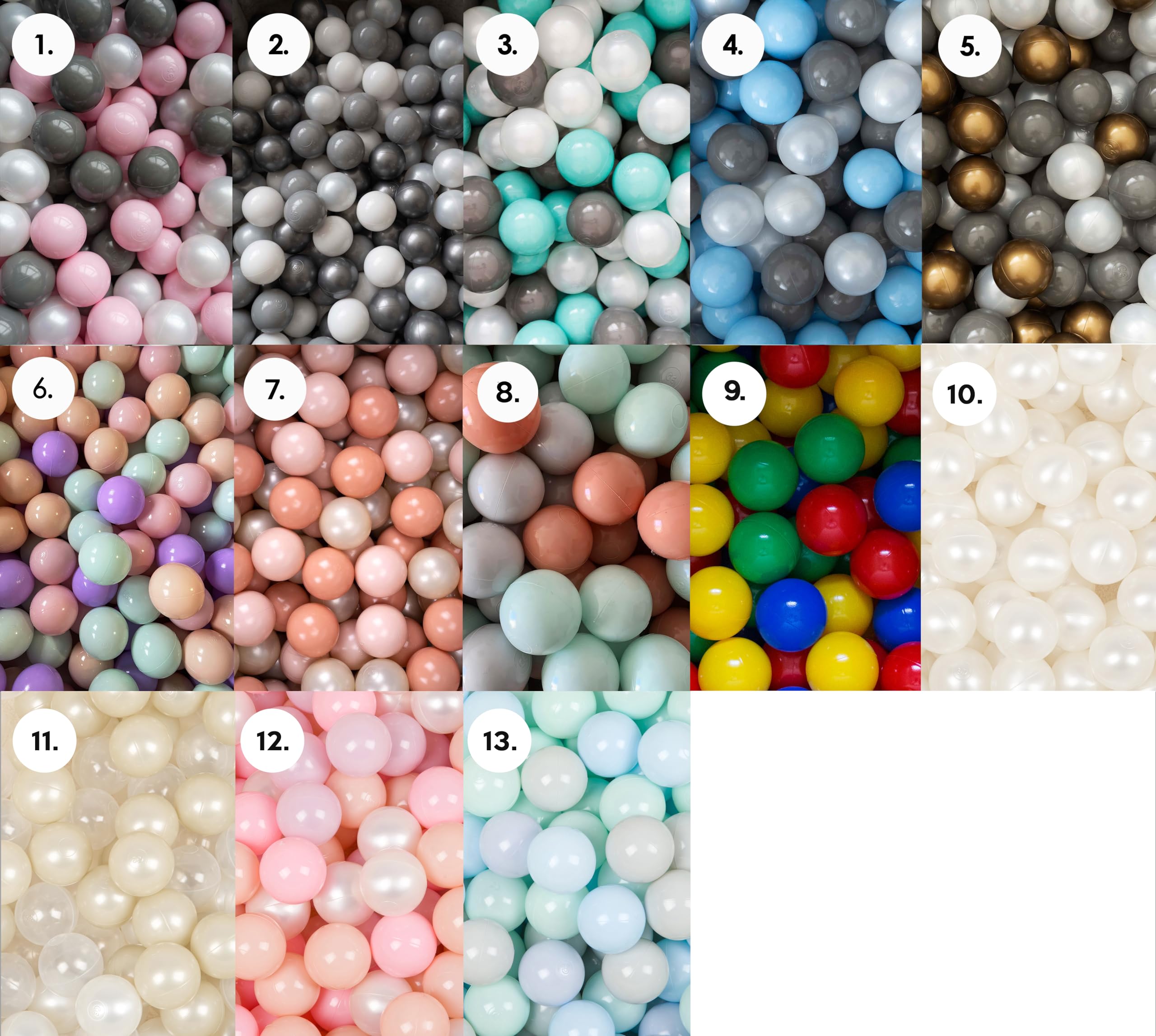 Flumi Piscina a Palline Personalizzata per Bambini da 1 Anno - Piscina a Palline per Bambini 90x40cm con 200 Palline ∅ 7cm Made in EU - Certificazione Oeko-Tex e CE (Teddy Grigio)