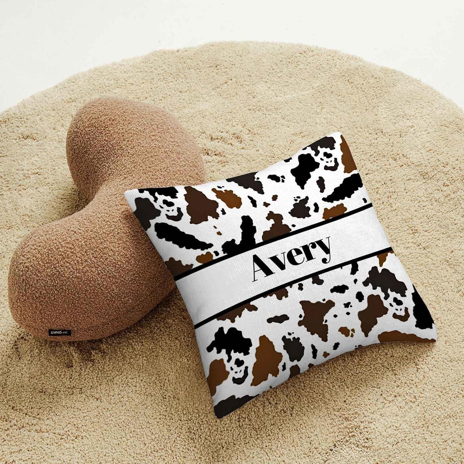 Custom Farm Cow Nursery Bedding Set – Personalized Name 3-Piece Crib Set for Baby Boys, Soft Blanket, Fitted Sheet & Pillowcase – Shower Gift for Baby & Nursery Decor