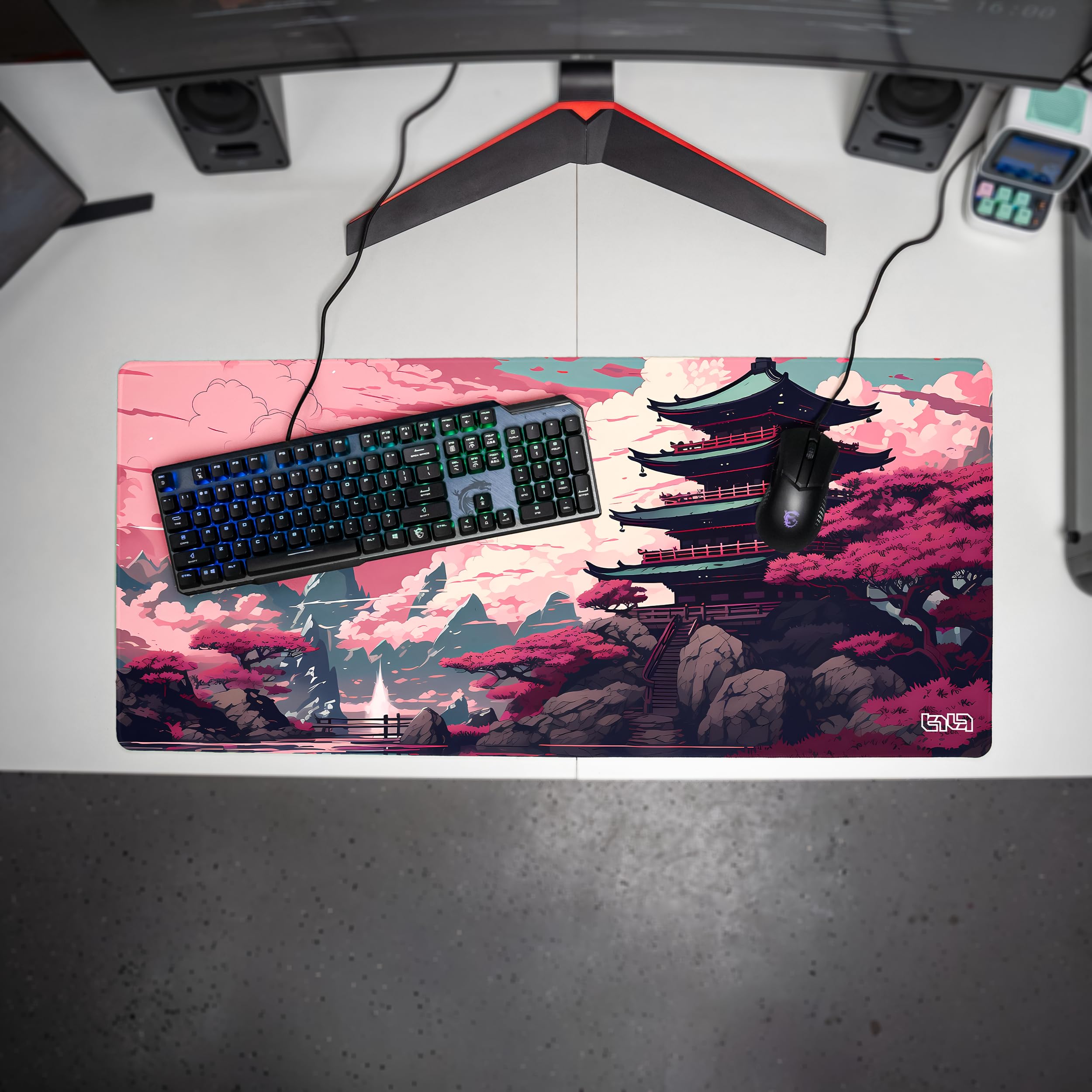 Tilt Gaming Muismat XXL 50x50 cm | Grote en Antislip Desk Mat