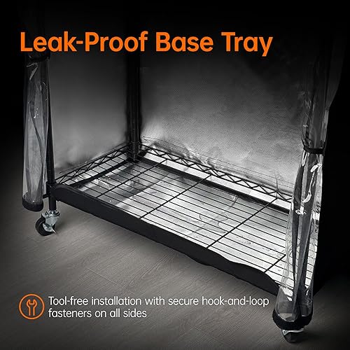 Miniatura 9 de Bstrip Invernadero de interior con luz de crecimiento, soporte para plantas con paquete de 4 luces para plantas de 24W de espectro completo, estante