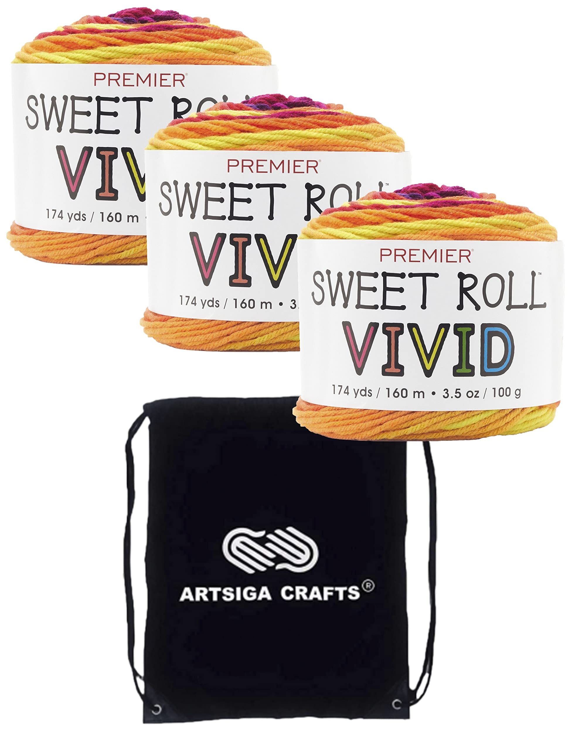 Laine Premier Yarns Sweet Roll Lava Lamp pour éviter les changements de fil