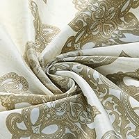 Vista 72 de Seville Farmhouse - Cortina de ducha moderna con estampado de rayas de poliéster, color amarillo, impermeable, cortina de baño, pequeña, 54 pulgadas