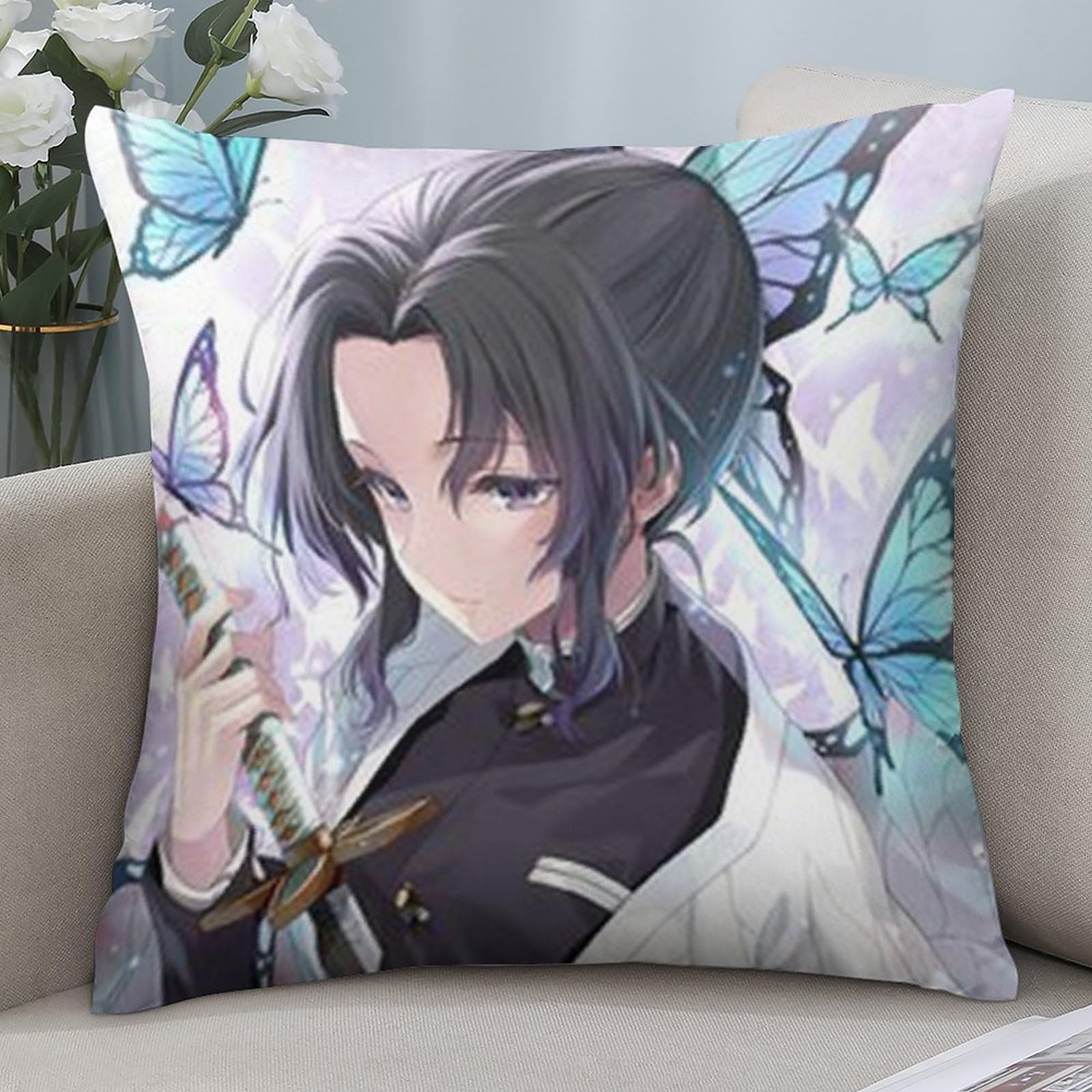 しのぶ クッション・抱きまくら Amazon｜鬼滅の刃 枕カバー クッションカバー 鬼滅 抱き枕カバー