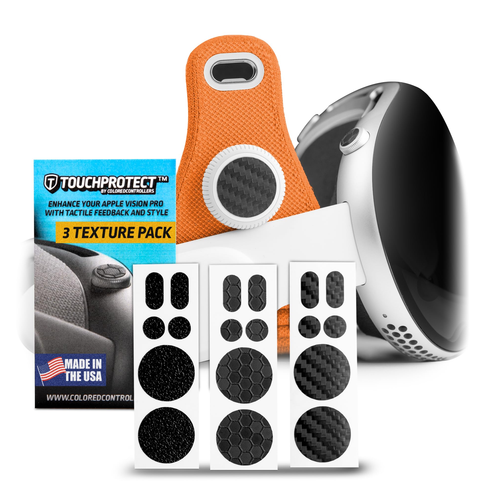 Apple Vision Pro Accessory. Compatible with Apple Vision Pro - Add Texture and Tactile Feel to Your Digital Crown and Menu Buttons! Vision Pro Protector Cover